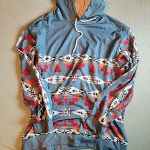 Aztec print hoodie